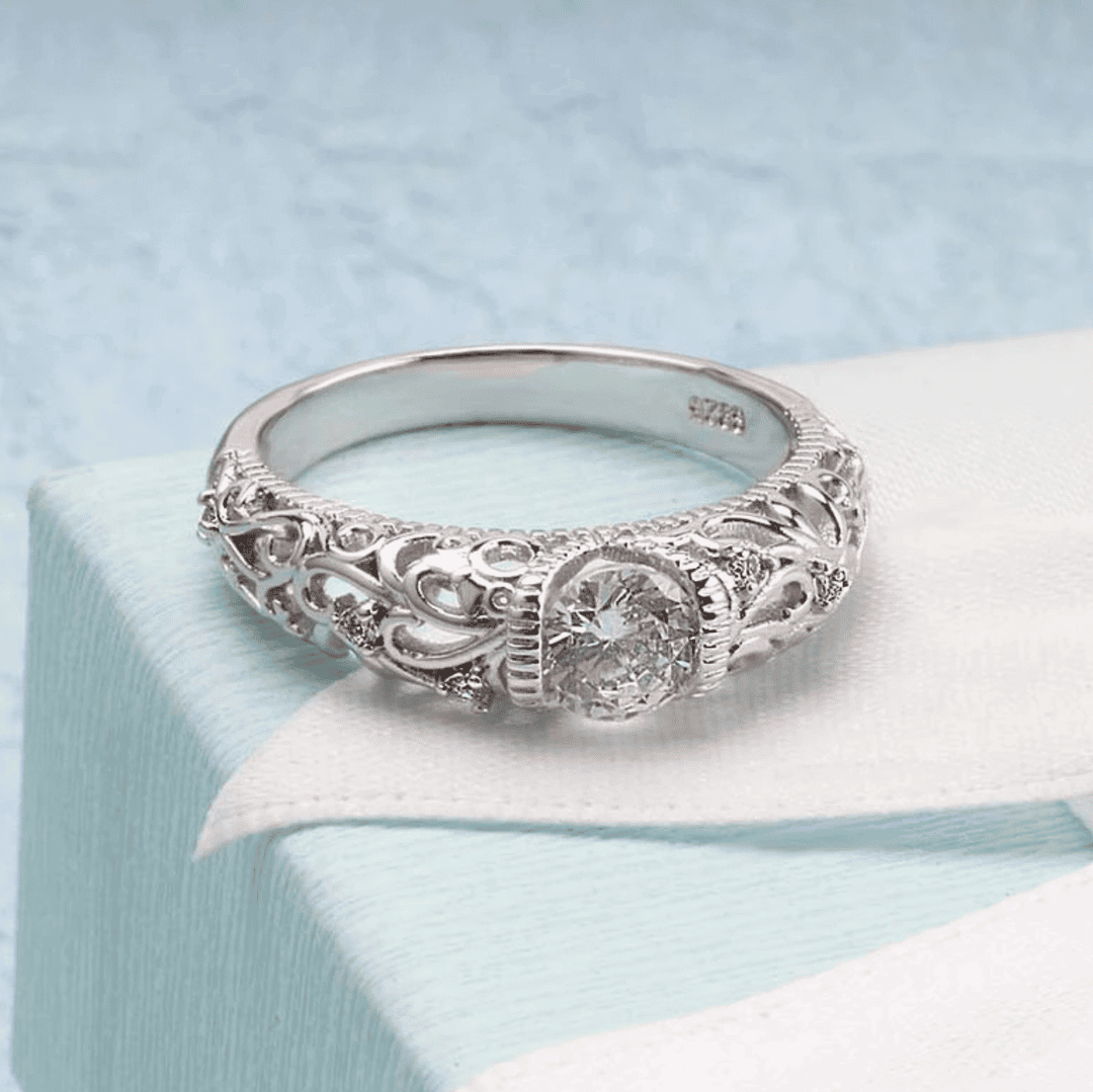 Eleganter Silber-Zirkonia-Ring