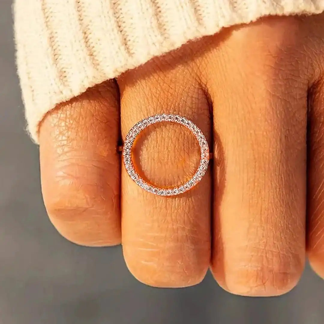 Runder Cubic Zirconia Ring