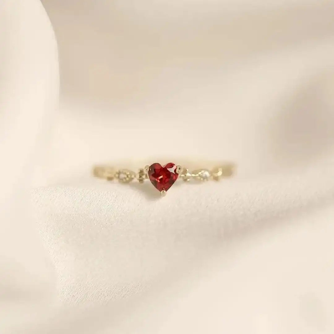 Heartstone Marquise Akzent Band Verstellbarer Ring