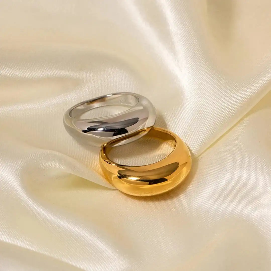 Zeitloser Goldbogenring