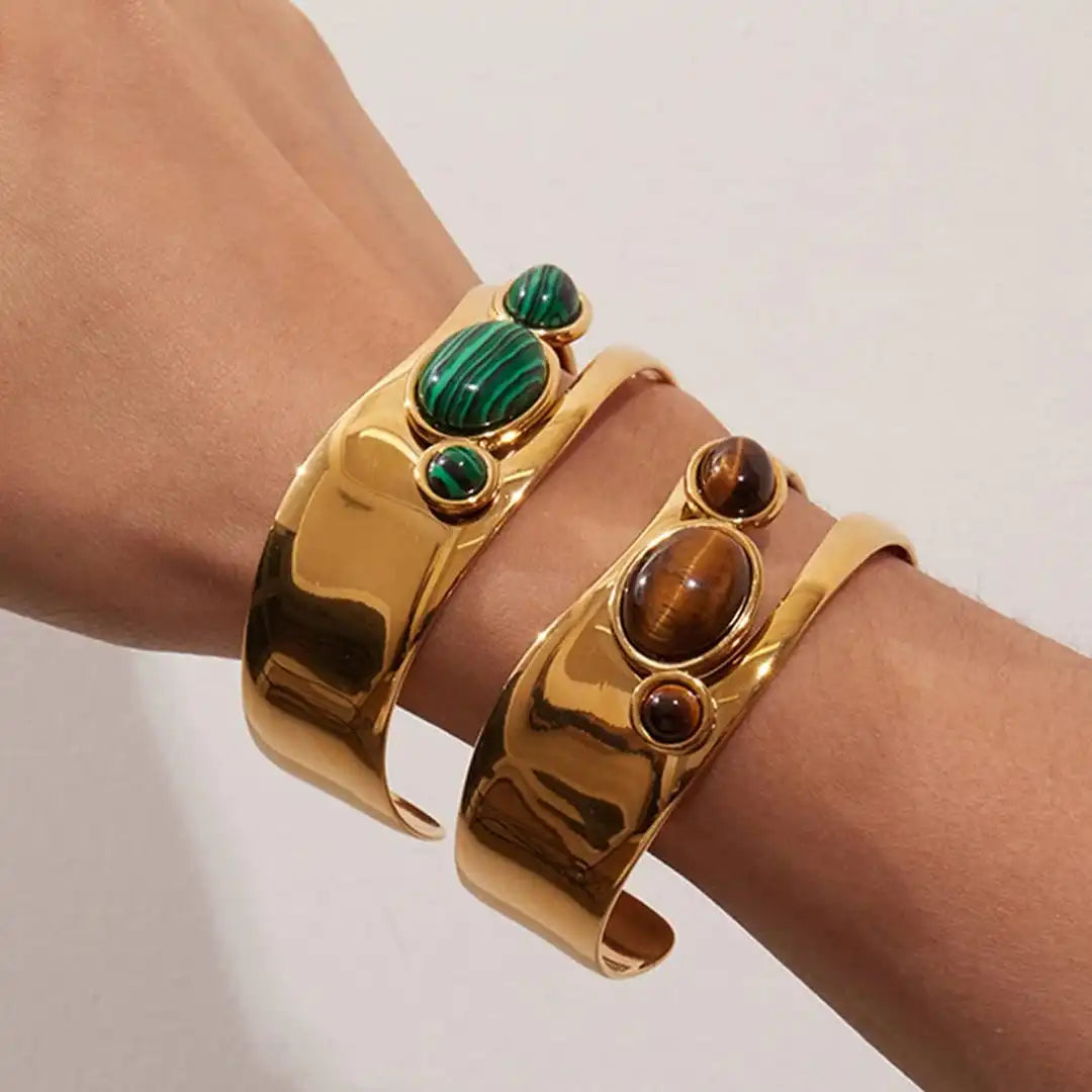 Vintage Gold Tiger Eye Armband