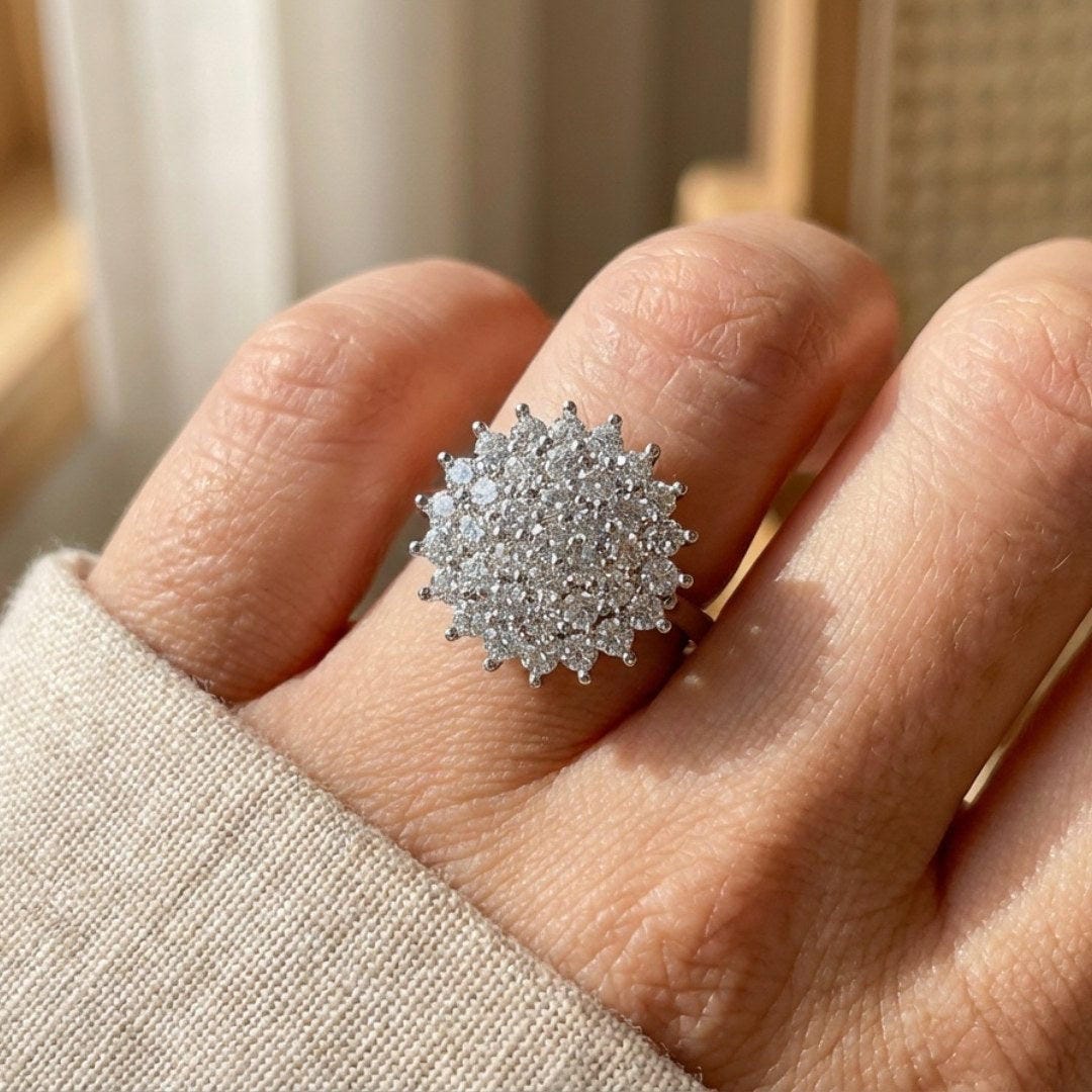 Statement-Ring – Kristall-Halo