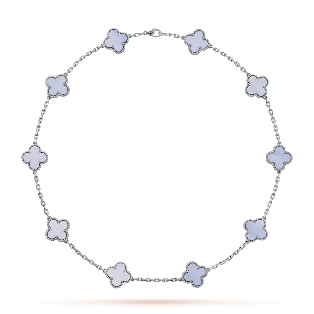 CLOVER | Halskette 10-Motiv Lila