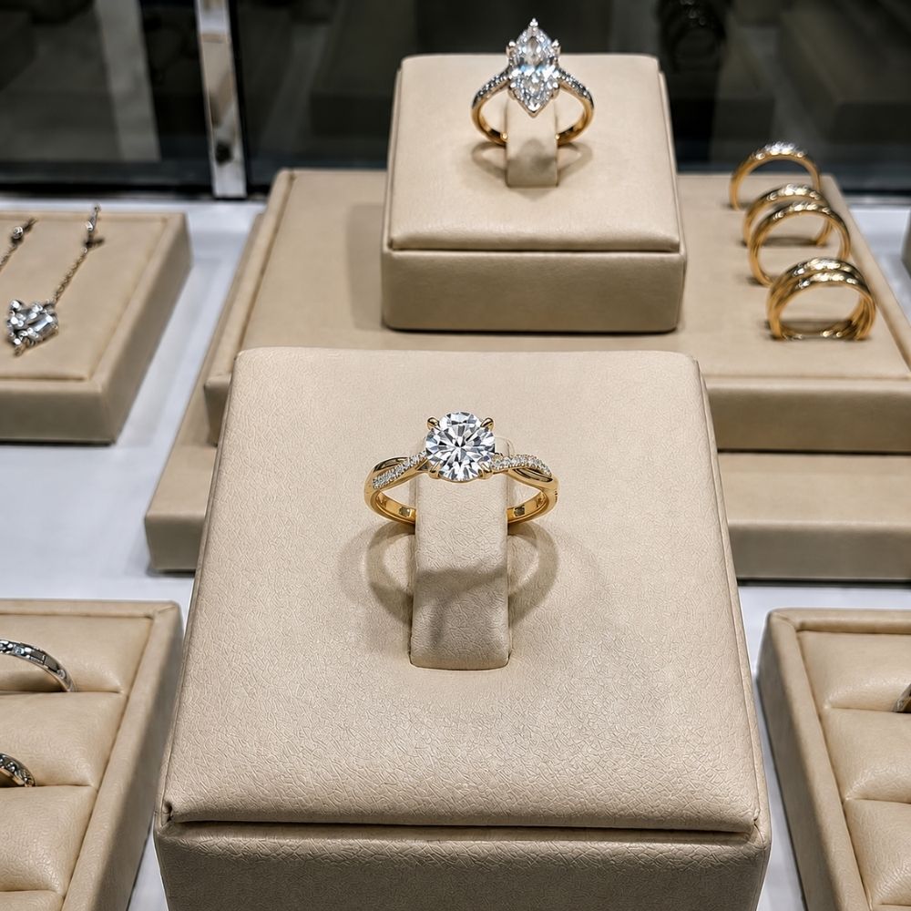 Ring – Gedrehtes Design mit Kristallen