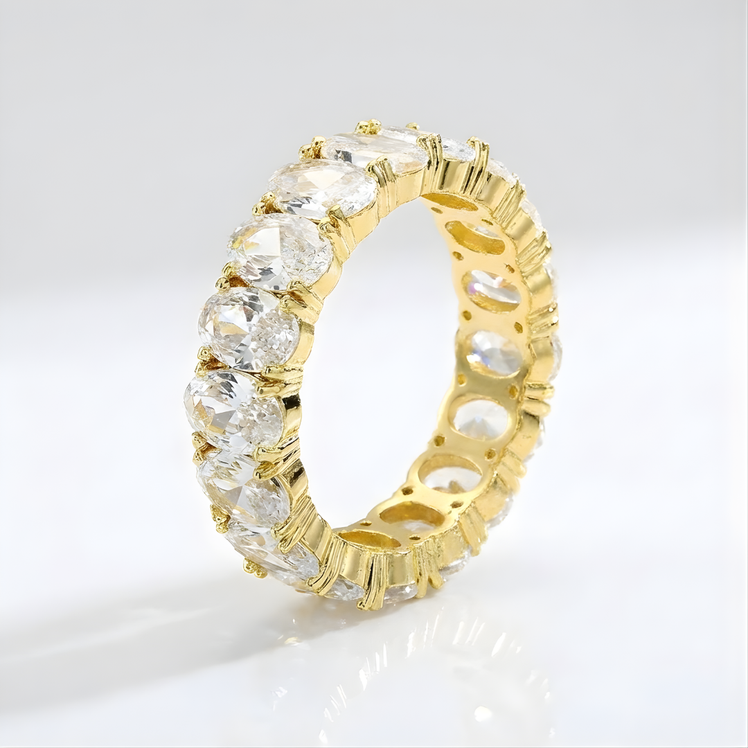 Ovaler Eternity Statement Ring
