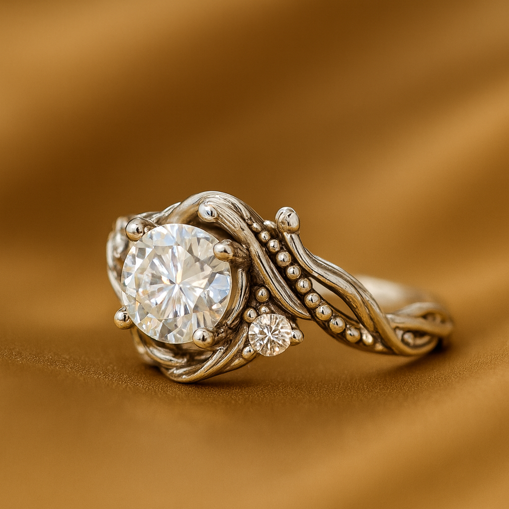 Luxe Silber Zirkonia Zweig Ring