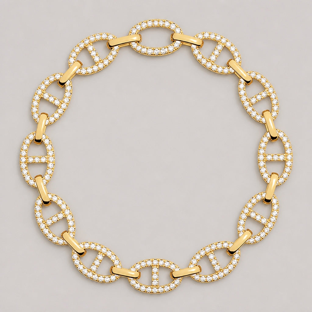 Isla Marina Weißgold Klassisches Armband