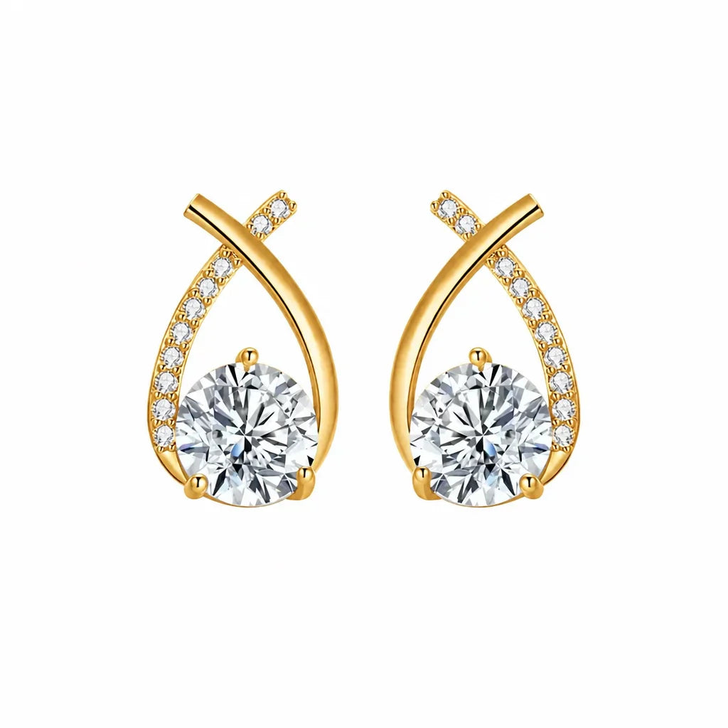 Arielle Gold Zirkonia Ohrringe