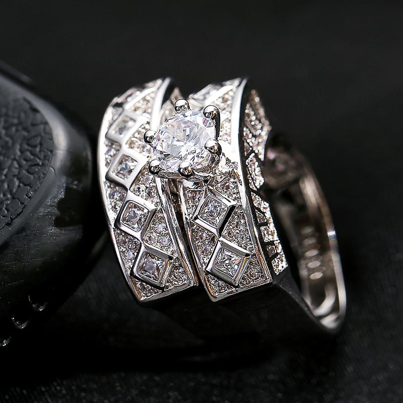 Cold Wind Zirkon Ring Set