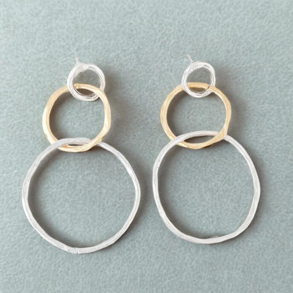 Vintage Gold- und Silber-Ohrringe