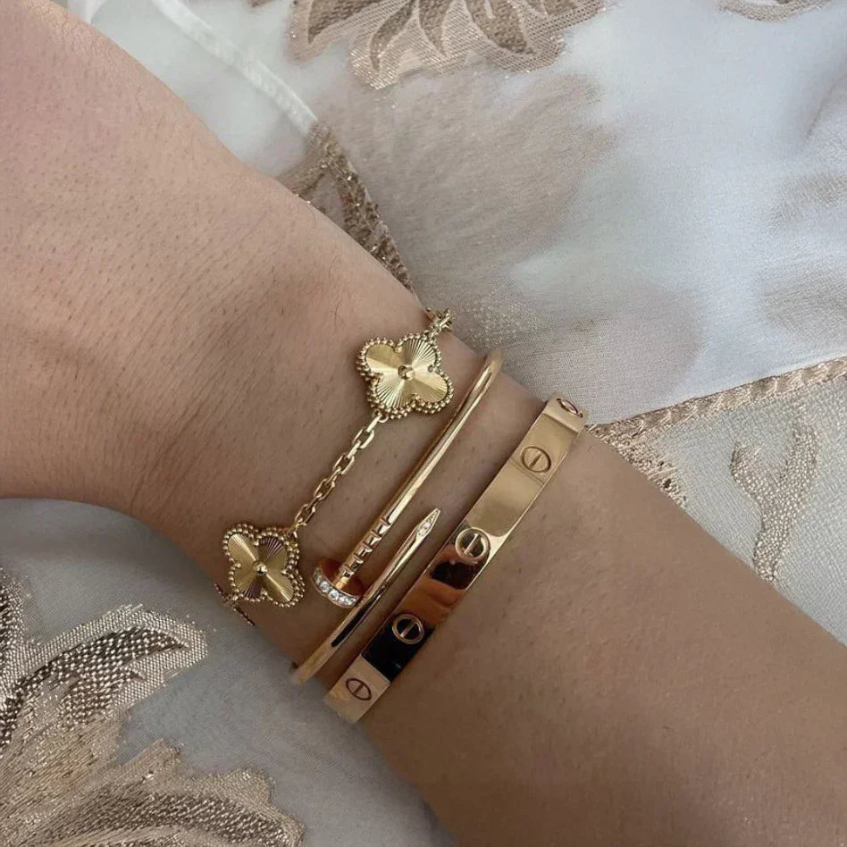 3-Teilig | Armband-Set - Gold