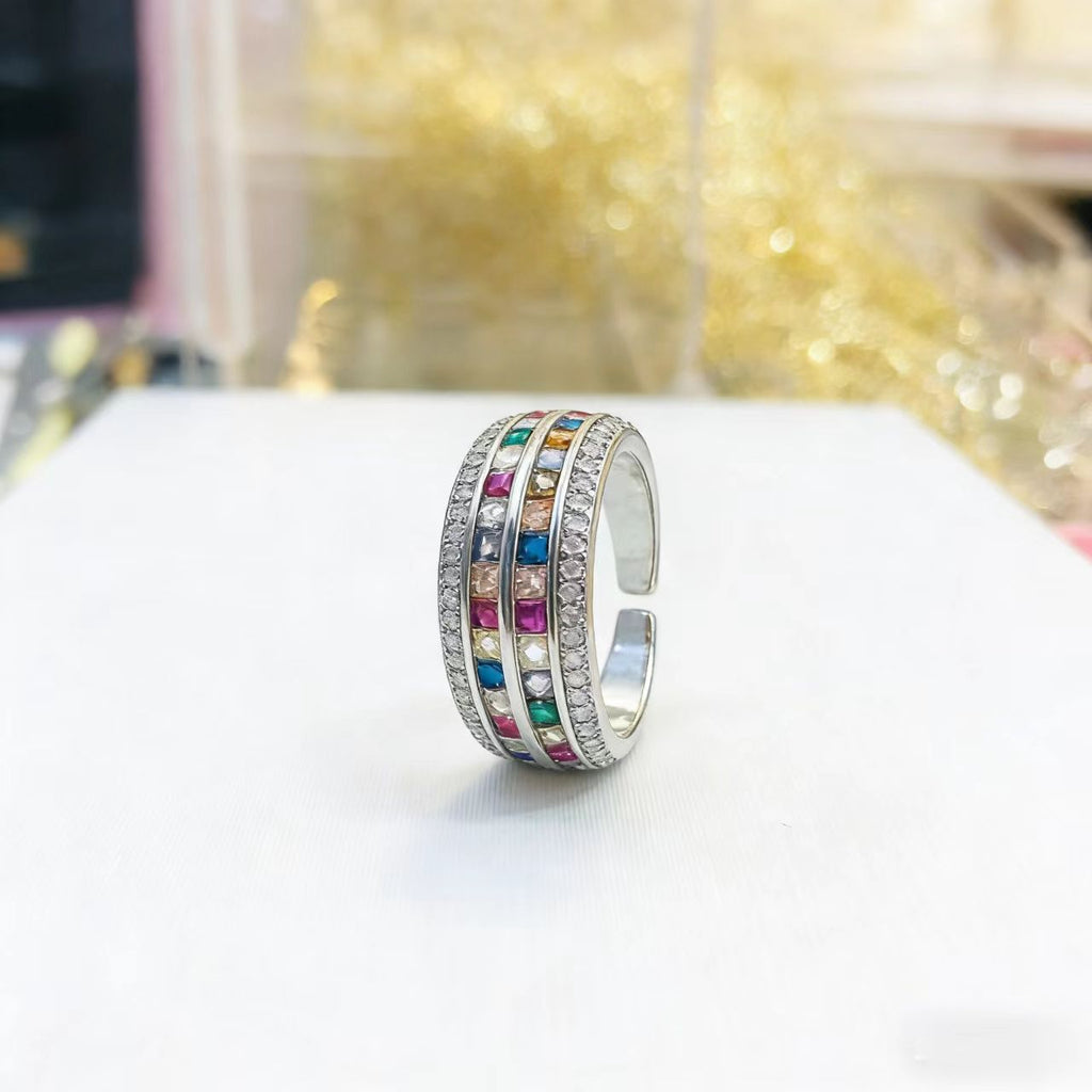 Regenbogenstein Eleganter Ring