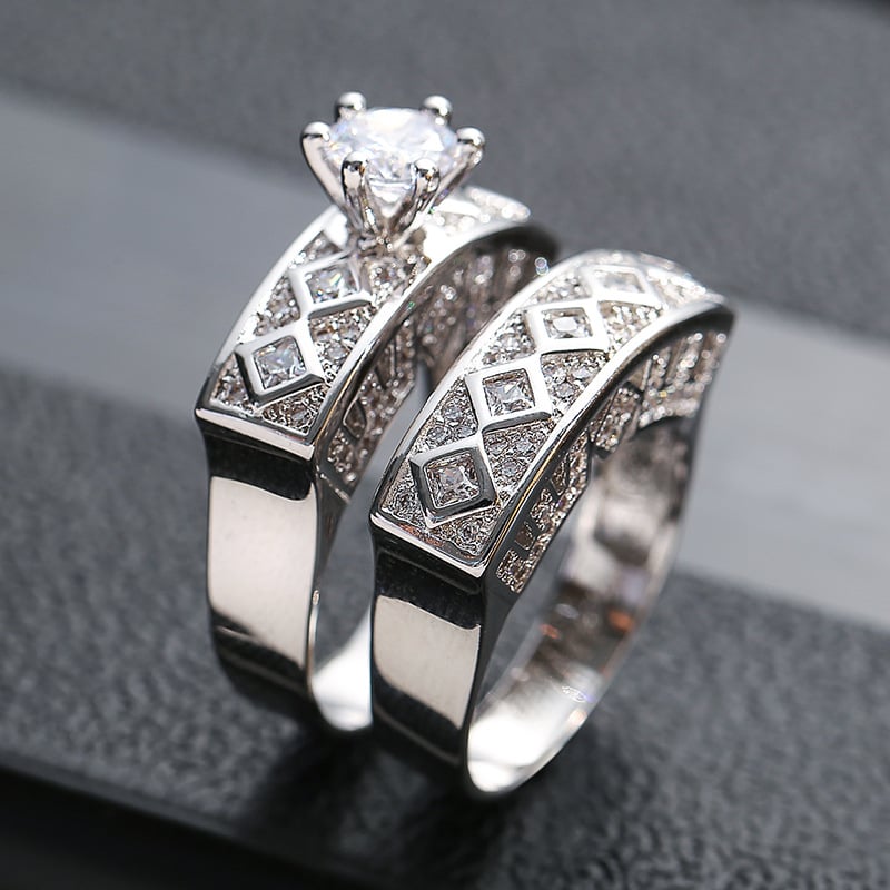 Cold Wind Zirkon Ring Set