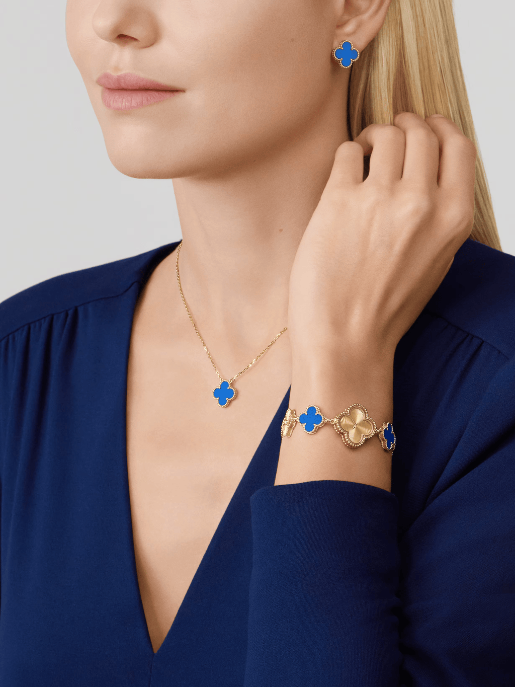 CLOVER | Halskette Blau