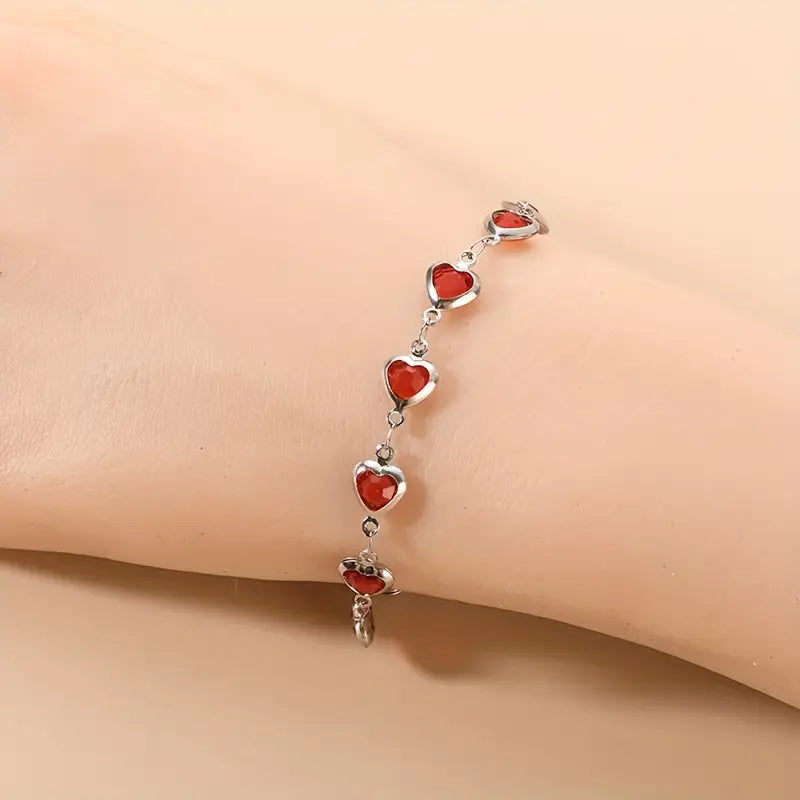Ophelyra Garnetelle Weißgold Armband