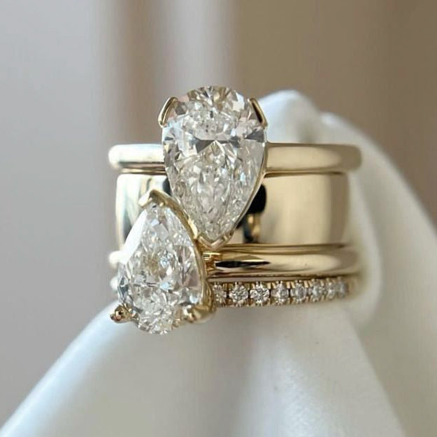 Vintage-Dual-Zirkonia-Drop-Ring