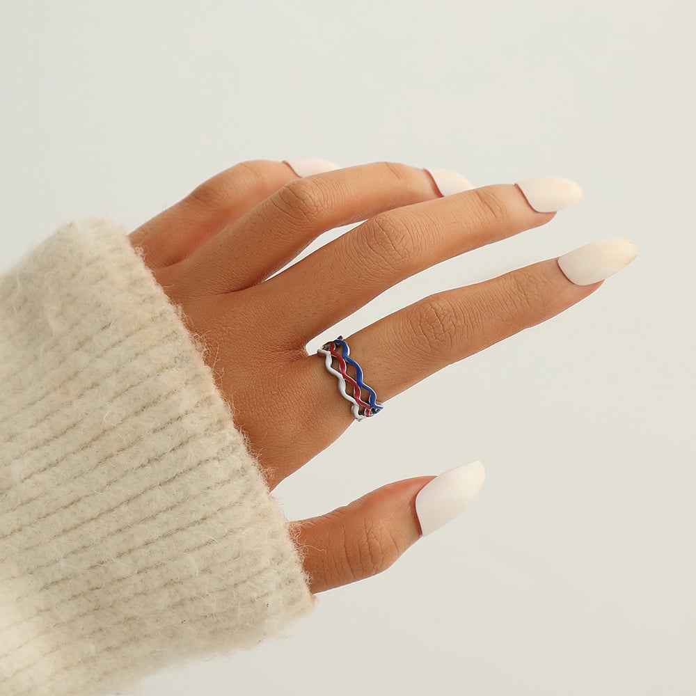 Eleganter Edelstahlring