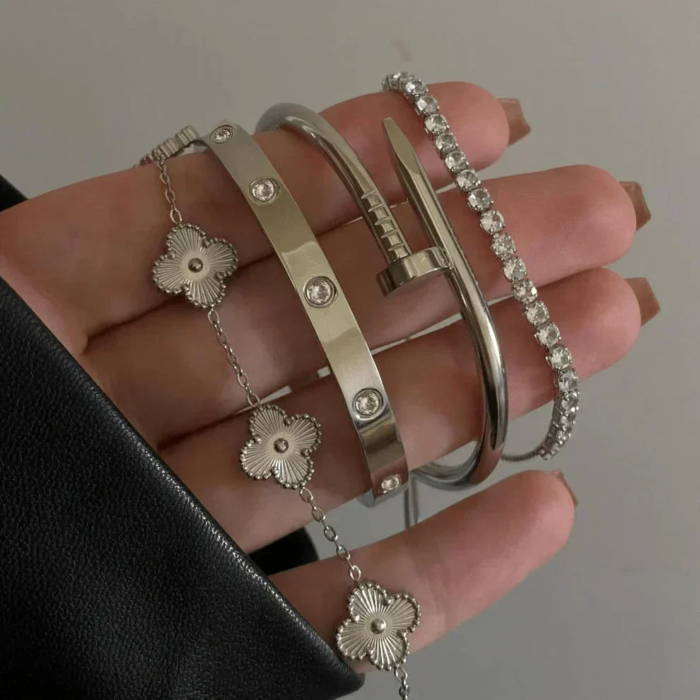 4-Teilig | Armband-Set Silvio