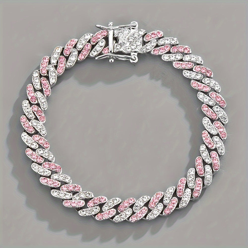 Arctic Blush Cuban Armband