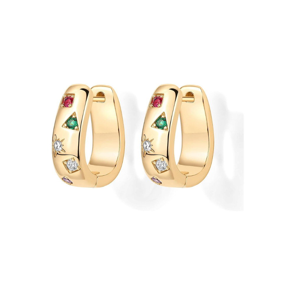 Farbwelle Gold Creolen