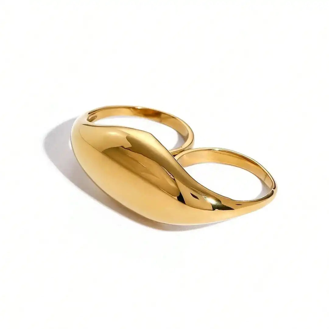 Zeitloser Gold-Doppelring