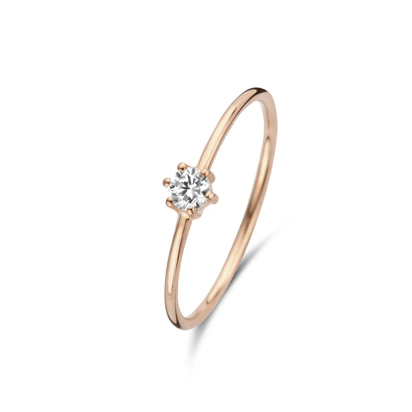 Abella Weißgold Minimalistischer Ring