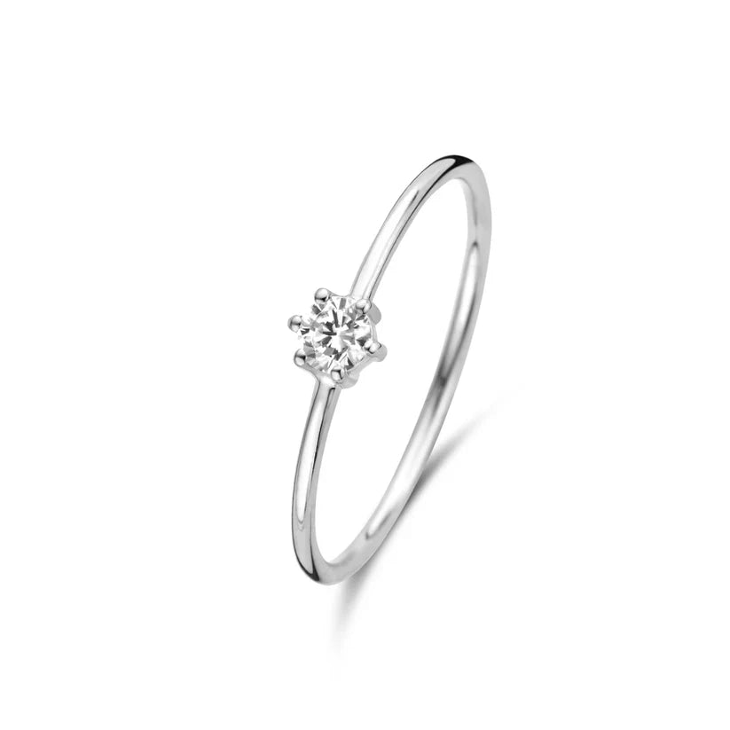 Abella Weißgold Minimalistischer Ring