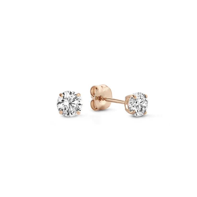 Larmes Stein Gold Ohrstecker