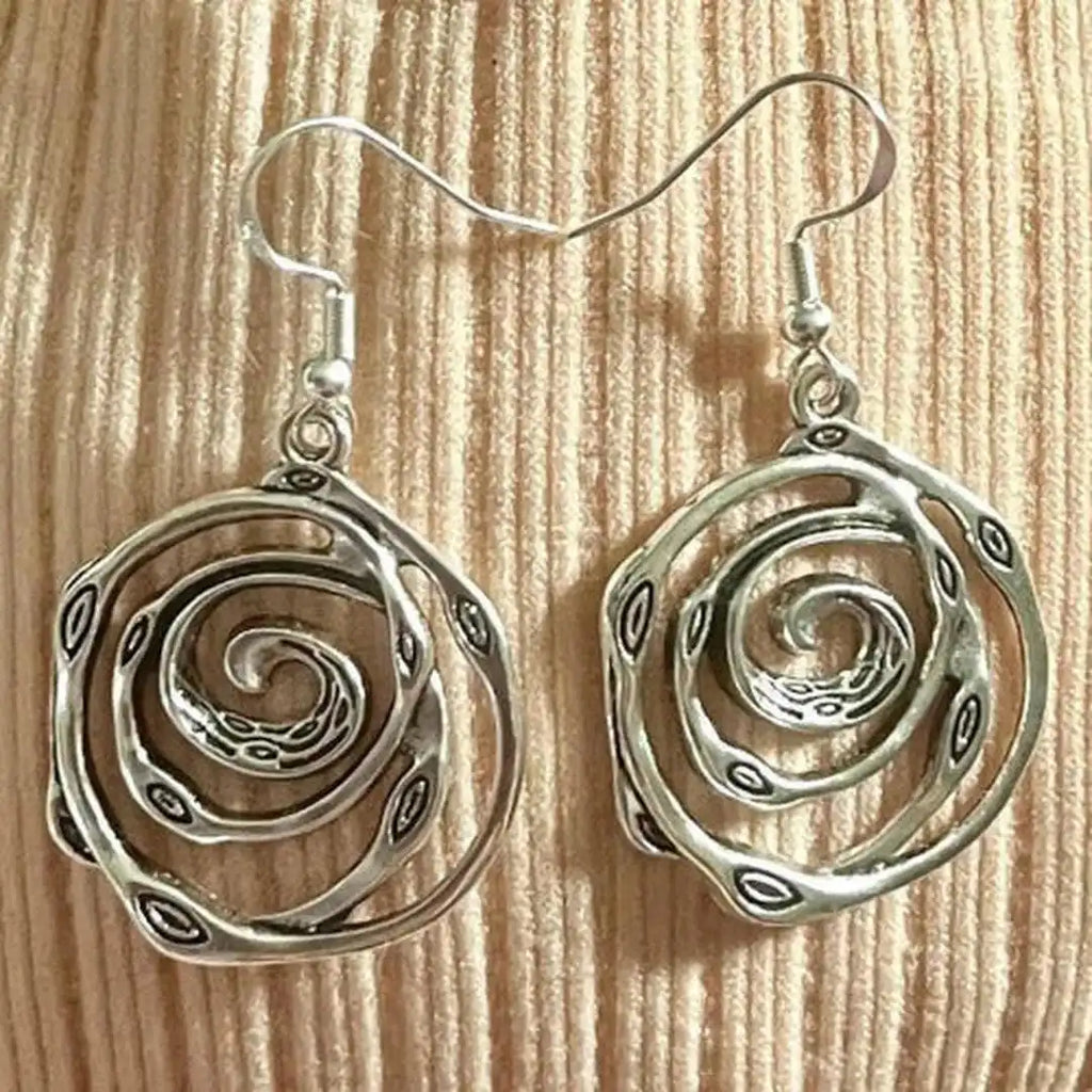 Vintage Silber Maze Ohrringe