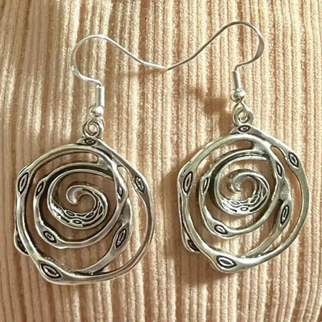 Vintage Silber Maze Ohrringe