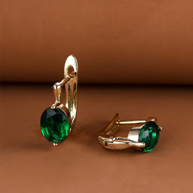 Luxe Oval Glow Ohrringe