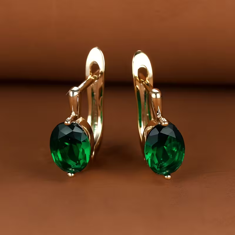 Luxe Oval Glow Ohrringe