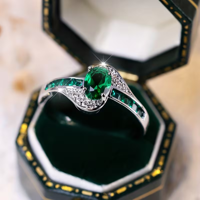 Eleganter Wellenstil Ring