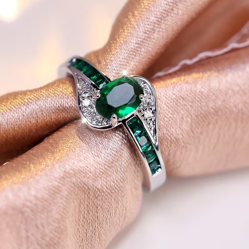 Eleganter Wellenstil Ring