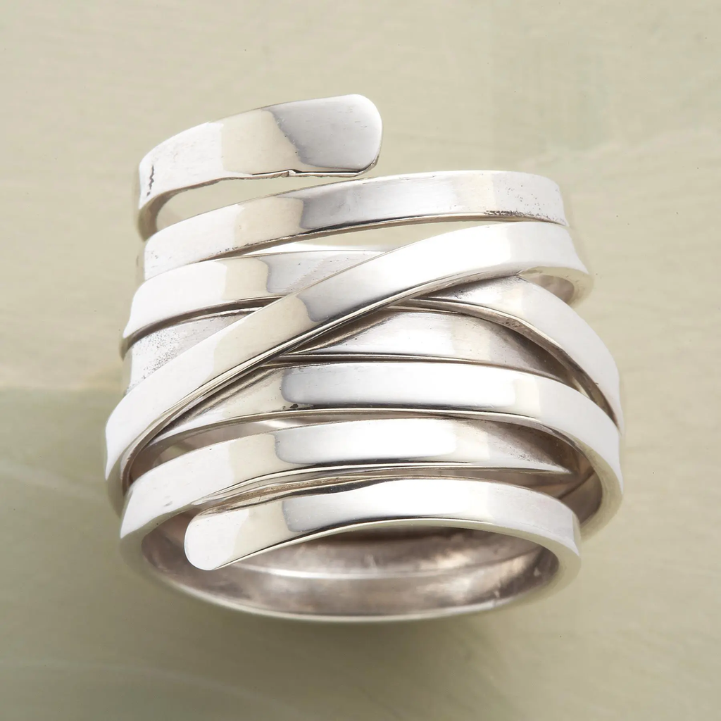Vintage Silber Schicht Ring