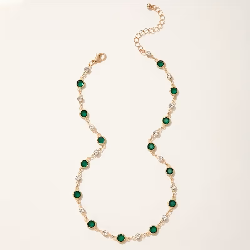 Verdant Dots Statement-Halskette