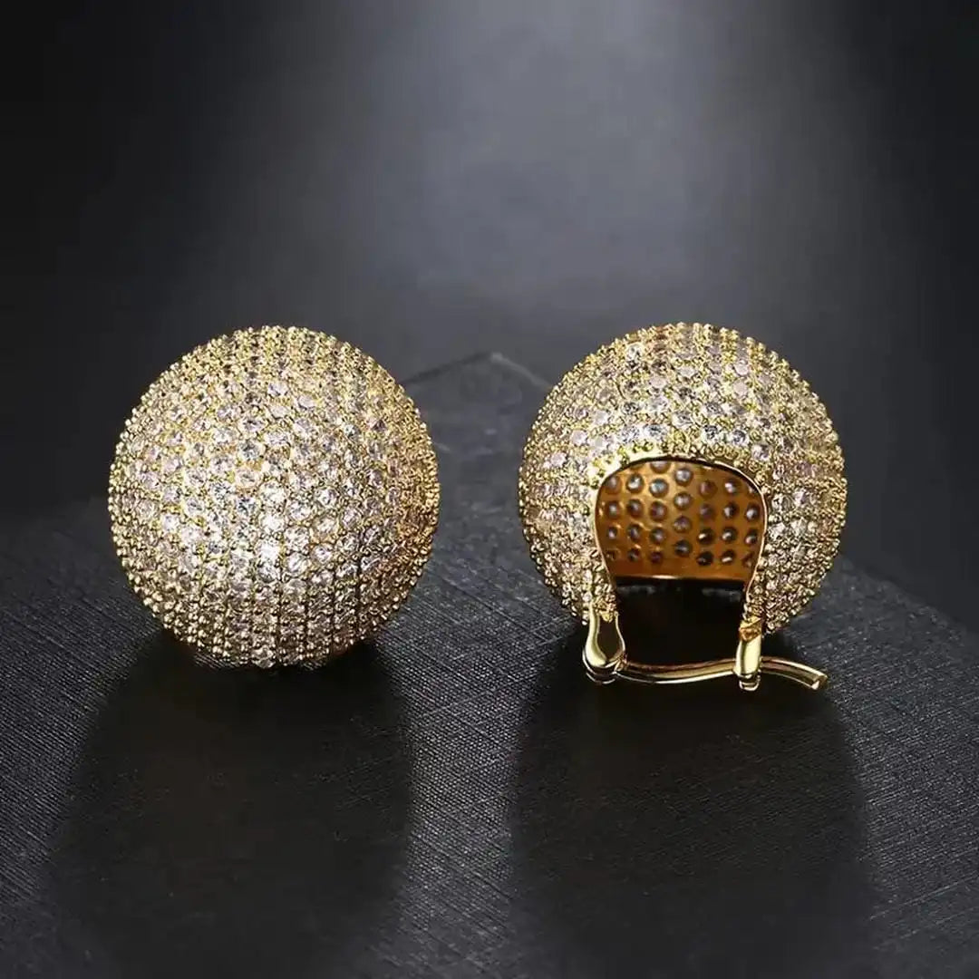 Elegante Glänzende Korbohrringe