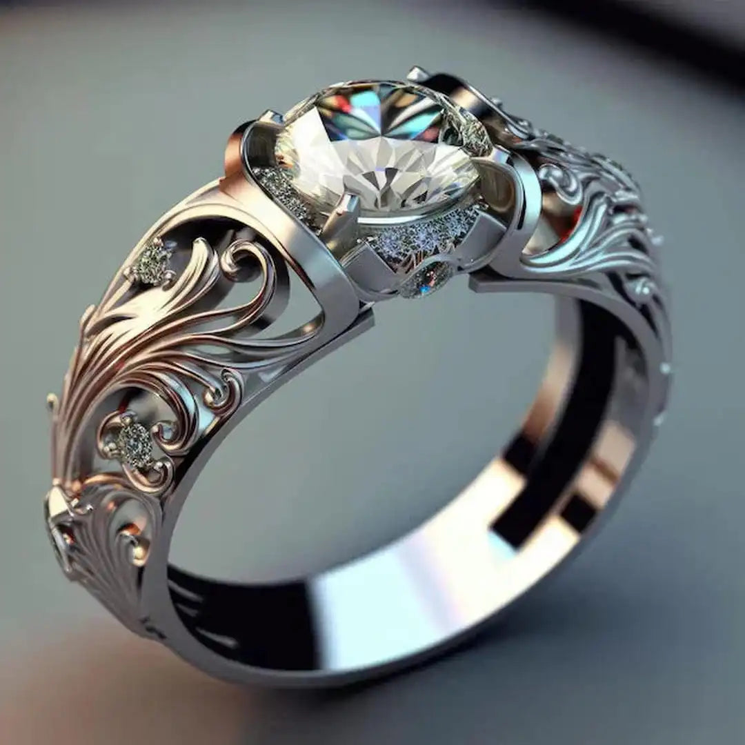 Exquisite Kristall Statement Ring