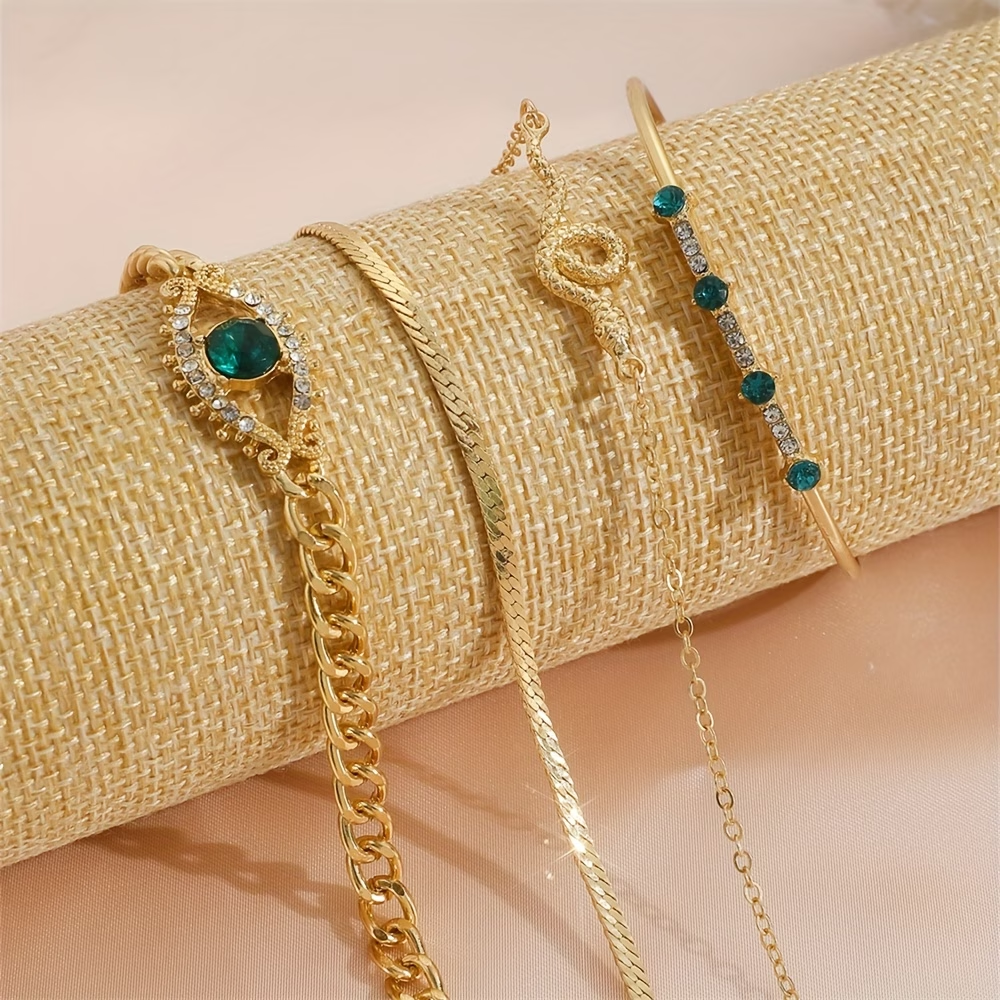 Schlangenketten-Augenarmband