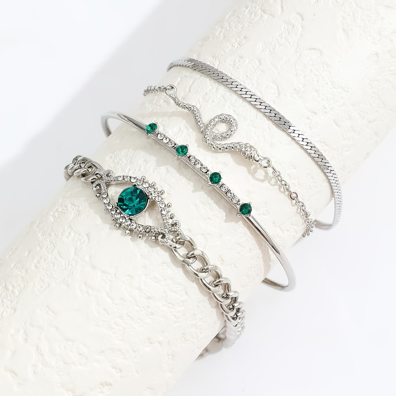 Schlangenketten-Augenarmband