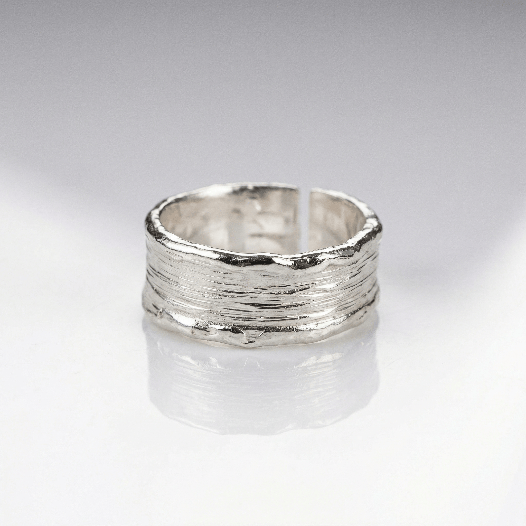 Handgemachter Gold-Silber Zwei-Ton Ring