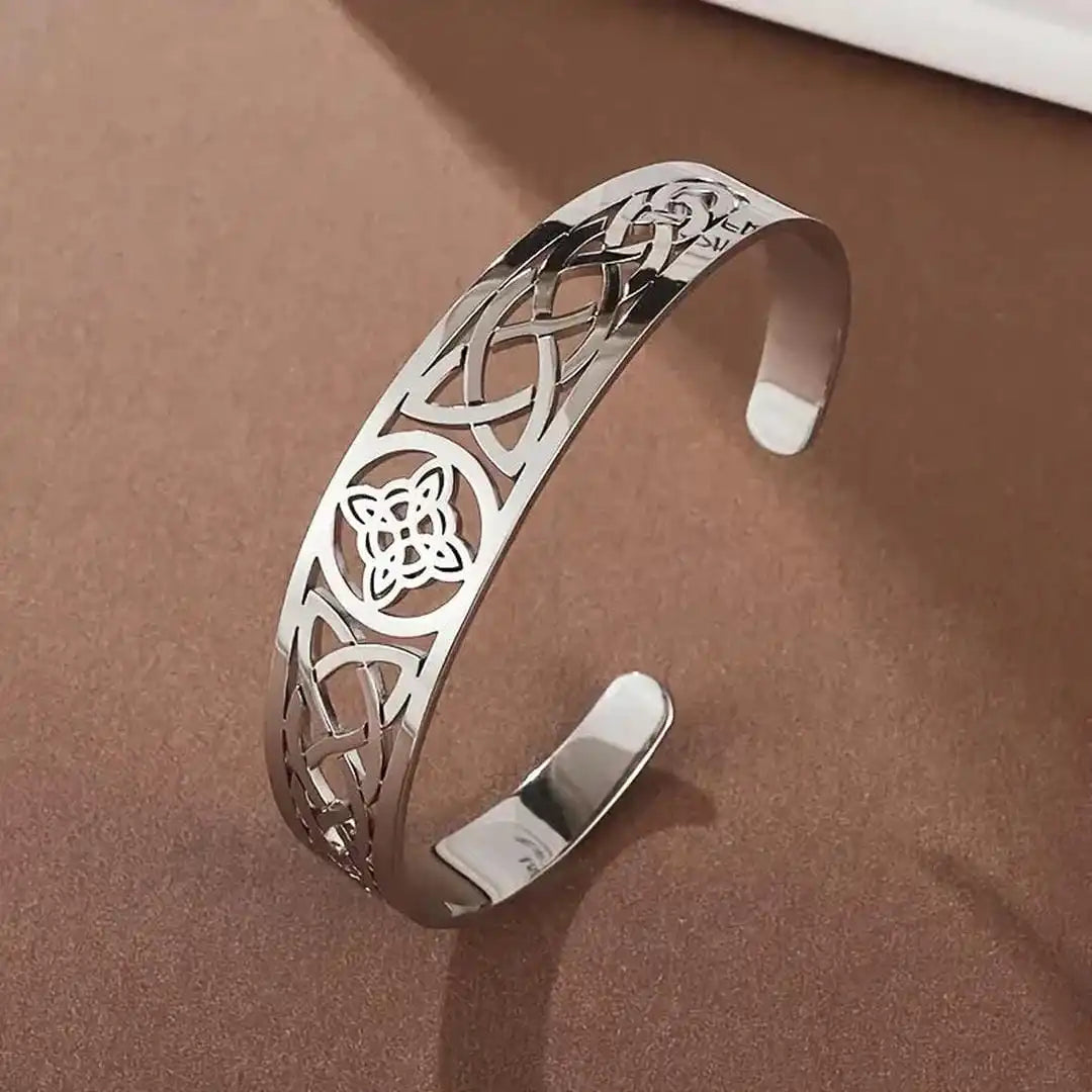 Exquisites Offenes Silber Hohles Armband