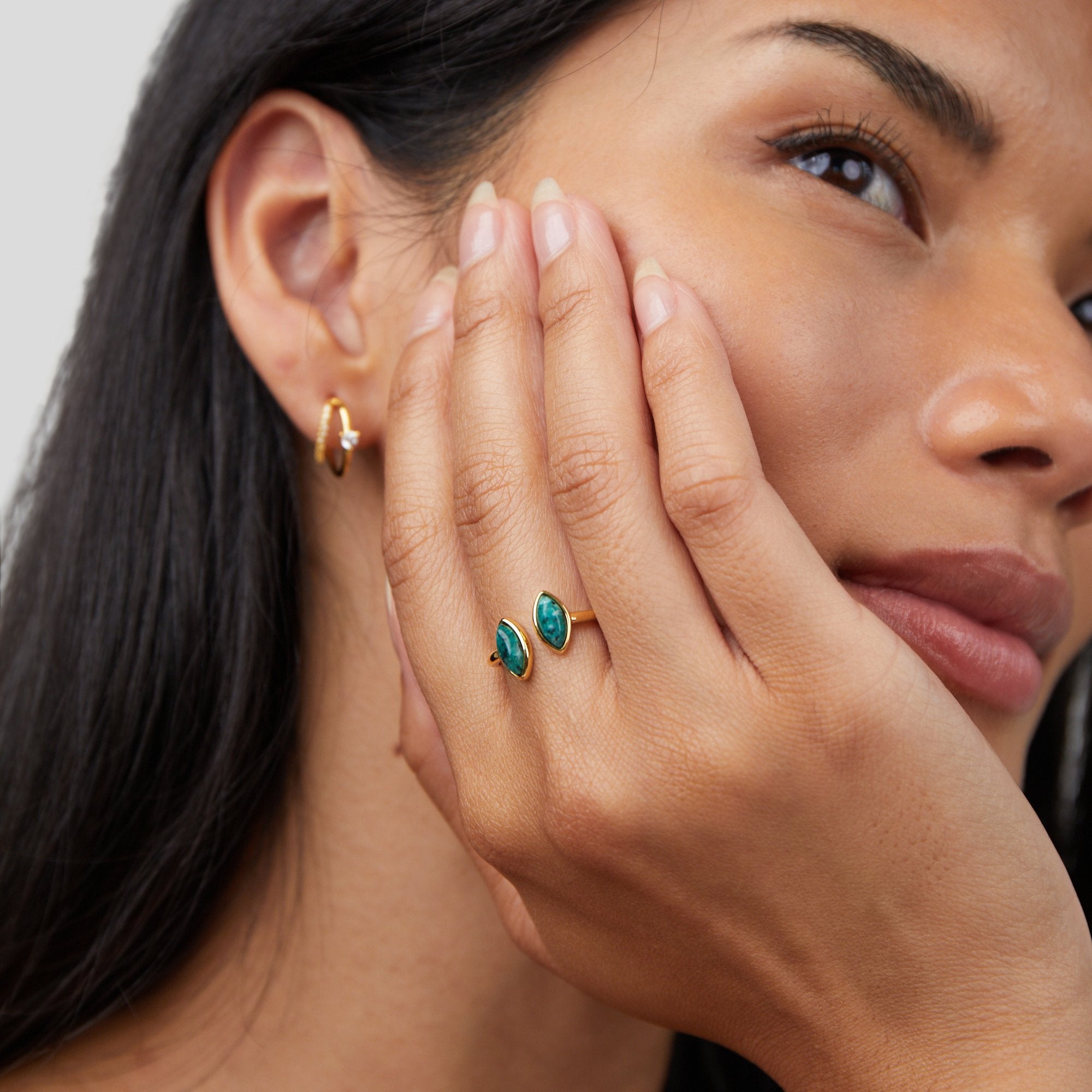 Exotischer Gold-Wickelring