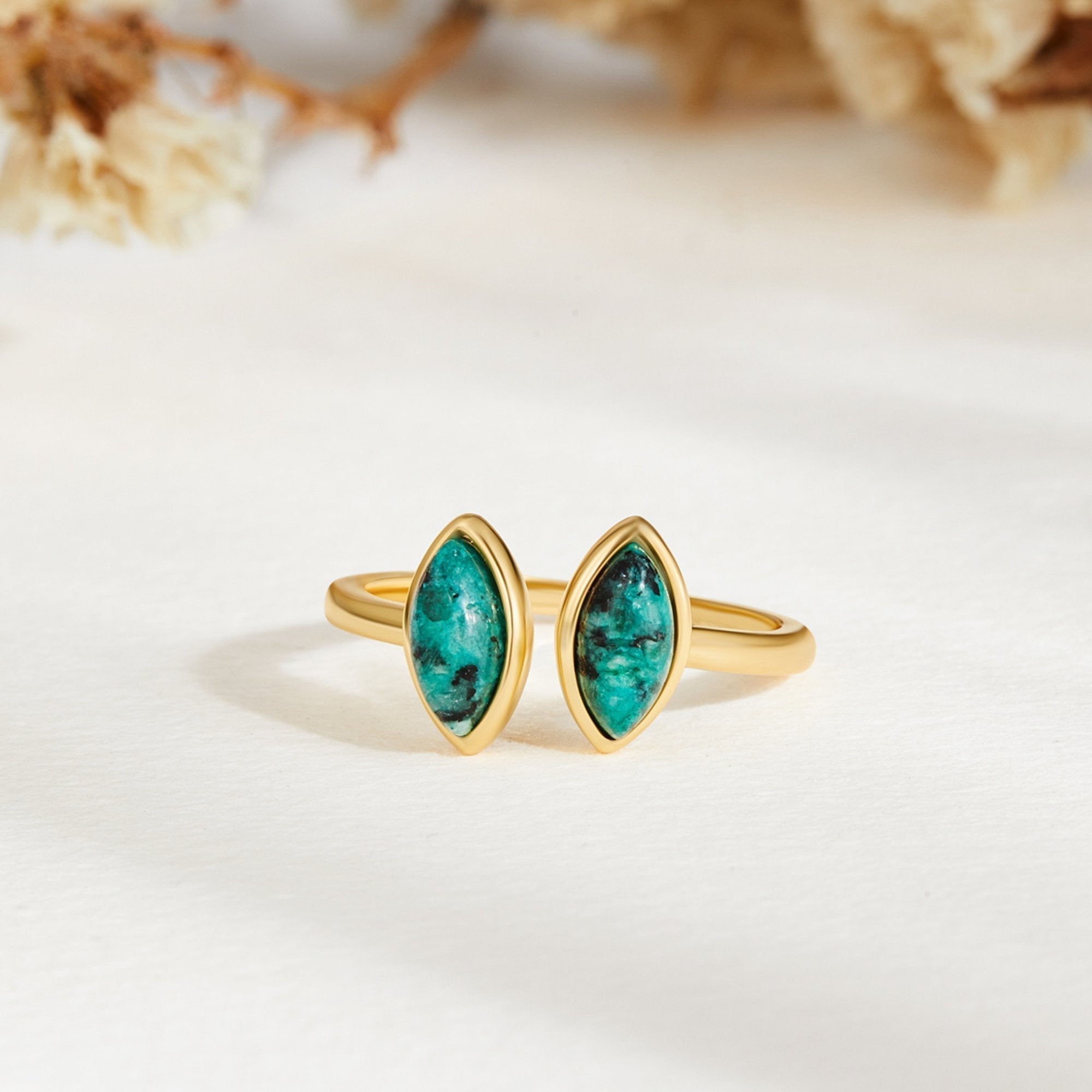 Exotischer Gold-Wickelring
