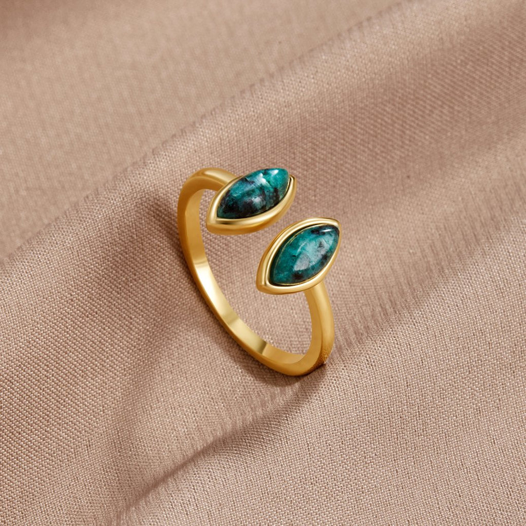 Exotischer Gold-Wickelring