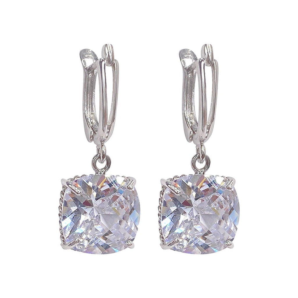 Ohrringe aus Weißgold mit Zirkonia
