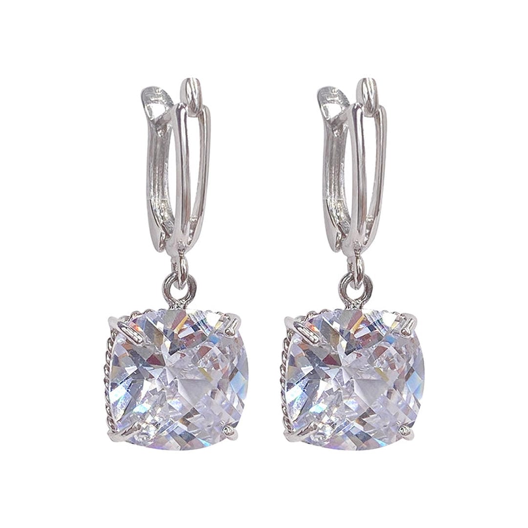 Ohrringe aus Weißgold mit Zirkonia