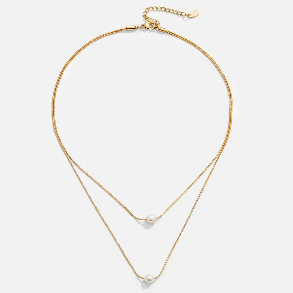 Elegante Schichtperlenkette