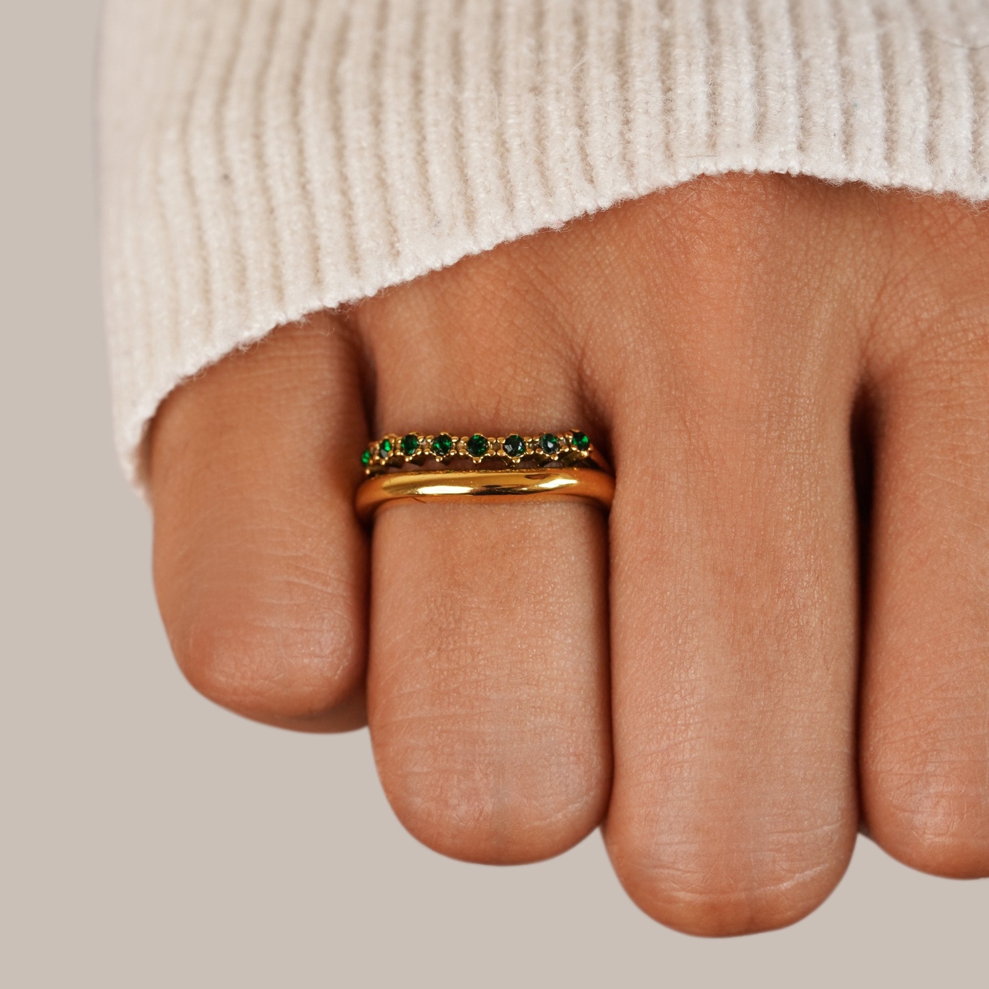 Luxe Gold Smaragd Ring