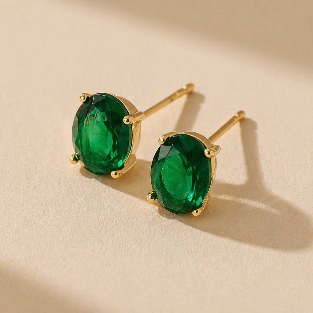 Gleam Oval Statement Ohrringe